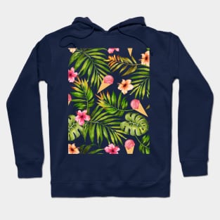 Palm and Ice Cream Hoodie